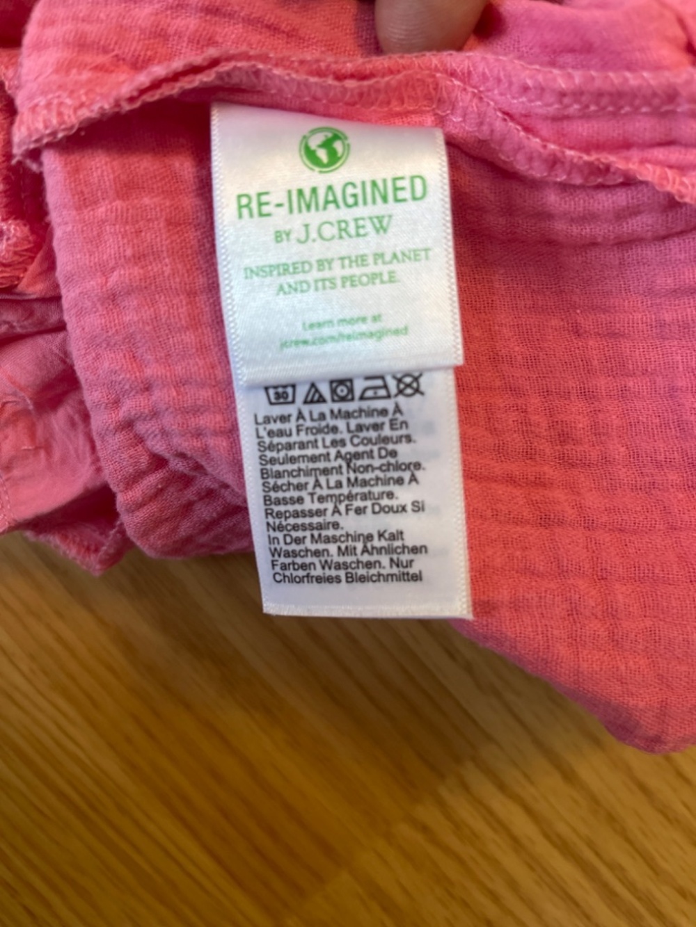 J. Crew Gauze Popover Pink Mini Short Sleeve Cotton Dress Size Small - Picture 7 of 10